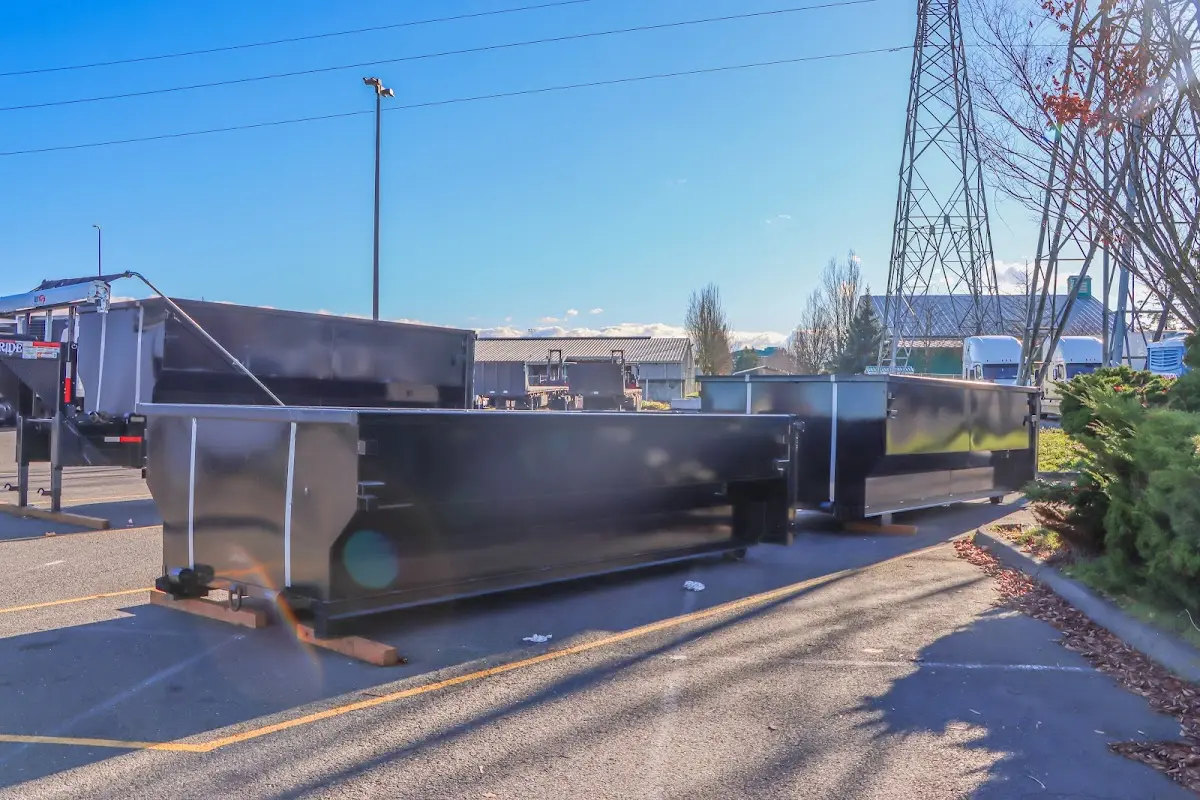 Roll-off dumpster ready for waste disposal at job site for Demolition Dumpster Rental in Anaconda-Deer Lodge County
